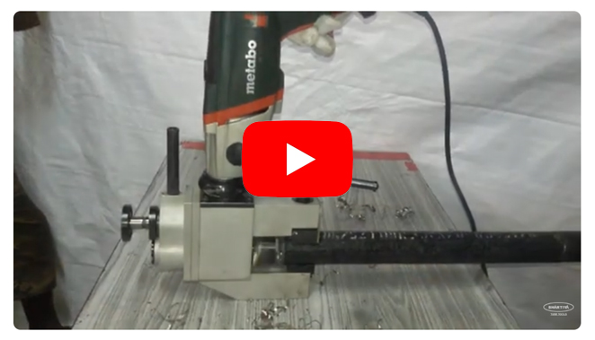 Narrow Width Pipe Beveling Machine