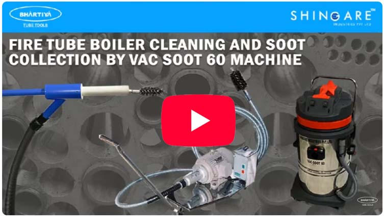 Boiler Tube Cleaning Machine with Soot Collection System
