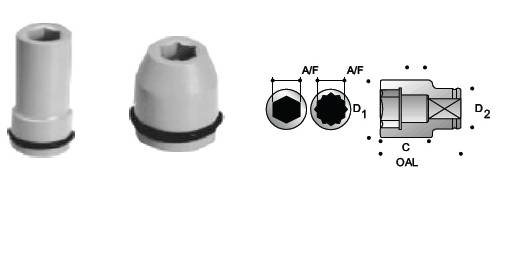 3/4 fraccional de hexágono profundo